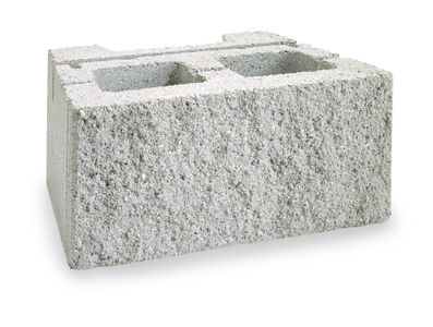 Modular concrete retaining wall block unit